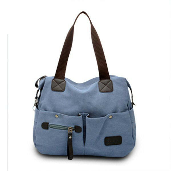 Men Women Pillow Vintage Canvas Bag Shoulder Messenger Handbag