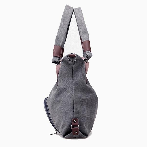 Women Canvas Durable Tote Casual Functional Handbag Shoulder Bag Crossbody