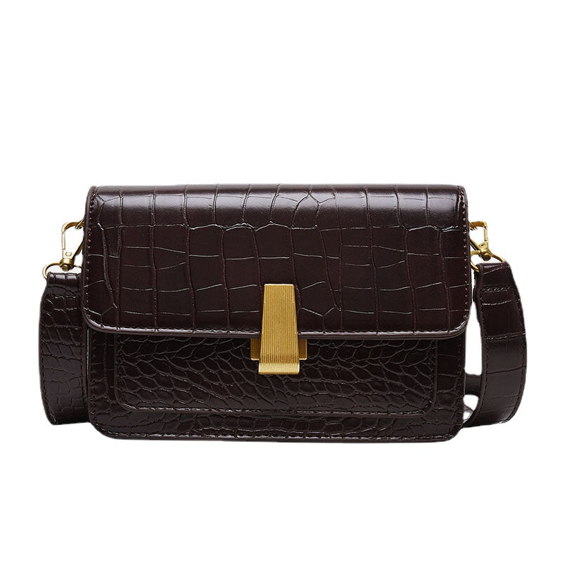 Women Vintage Lizard Grain Crossbody Bag Shoulder