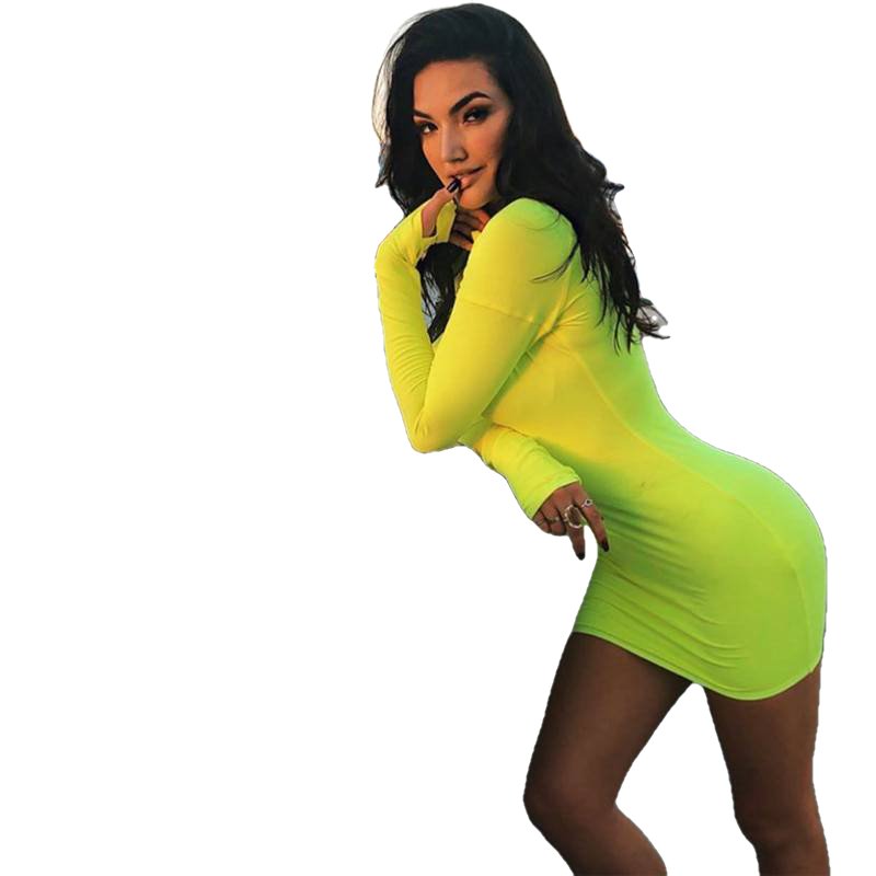 Long Sleeve Half Open Zip Collar Straight Solid Color Mini Dress - Sheseelady