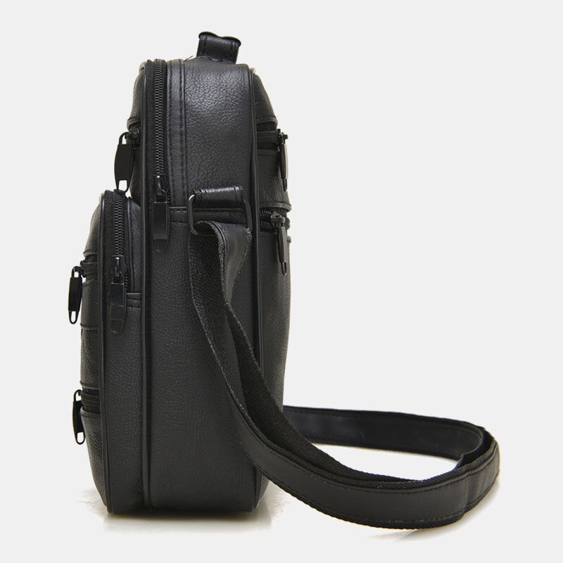 Men's Genuine Leather Business Shoulder Crossbody Bag