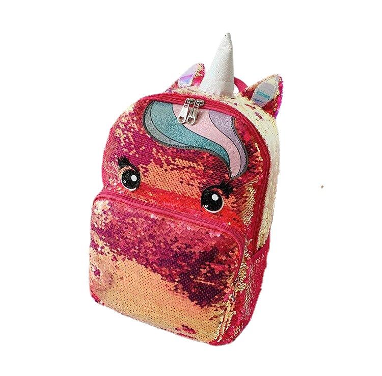 Fashion Large Capacity Ladies' Sequins Unicorn Styling Backpack For School