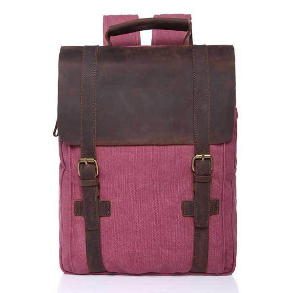 Vintage Canvas 15 inch Laptop Bag Backpack Men Women