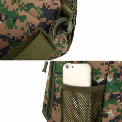 Men's Camouflage Nylon Tactical Crossbody Bag for Outdoor Camping & Trekking