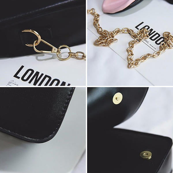 Women Cute Cartoon Rabbit Ear Chain Phone Bag Square Bucket Shoulder