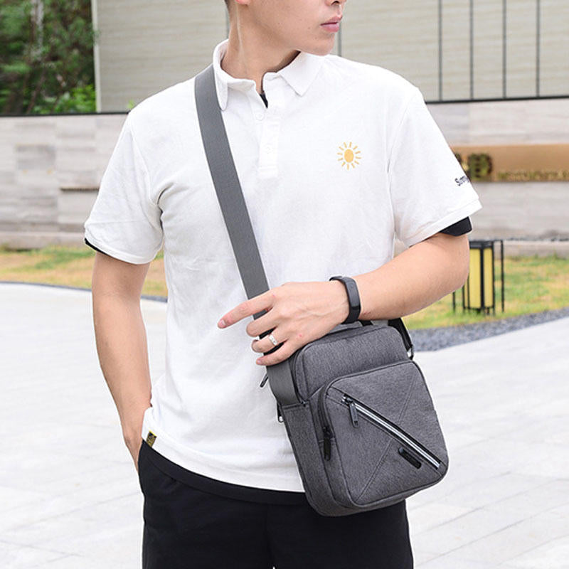 Men's Waterproof Nylon Crossbody Shoulder Bag