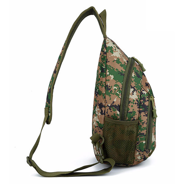 Men's Camouflage Nylon Tactical Crossbody Bag for Outdoor Camping & Trekking