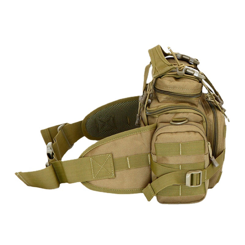 Unisex Tactical Camouflage Nylon Multi-carry Crossbody & Waist Bag for Outdoor Riding