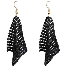 Star Jewelry Charm Sequin Drop Earrings New Geometric Round Shiny Dangle Earring Joias Mulheres Vendas