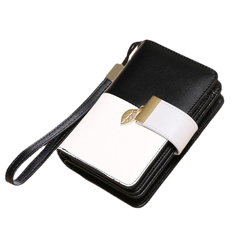 Women Genuine Leather RFID Anti Theft Multi-slots Bifold Wallet Purse Clutches Bag