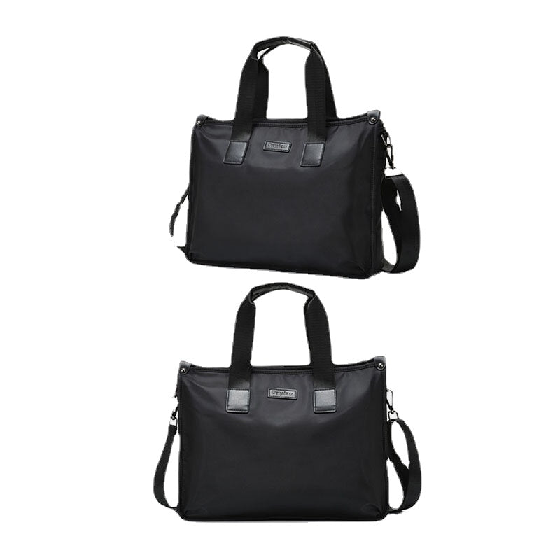Men Nylon Waterproof 14 Inch Laptop Bag Multi-Layers Briefcases Handbag Crossbody Bag