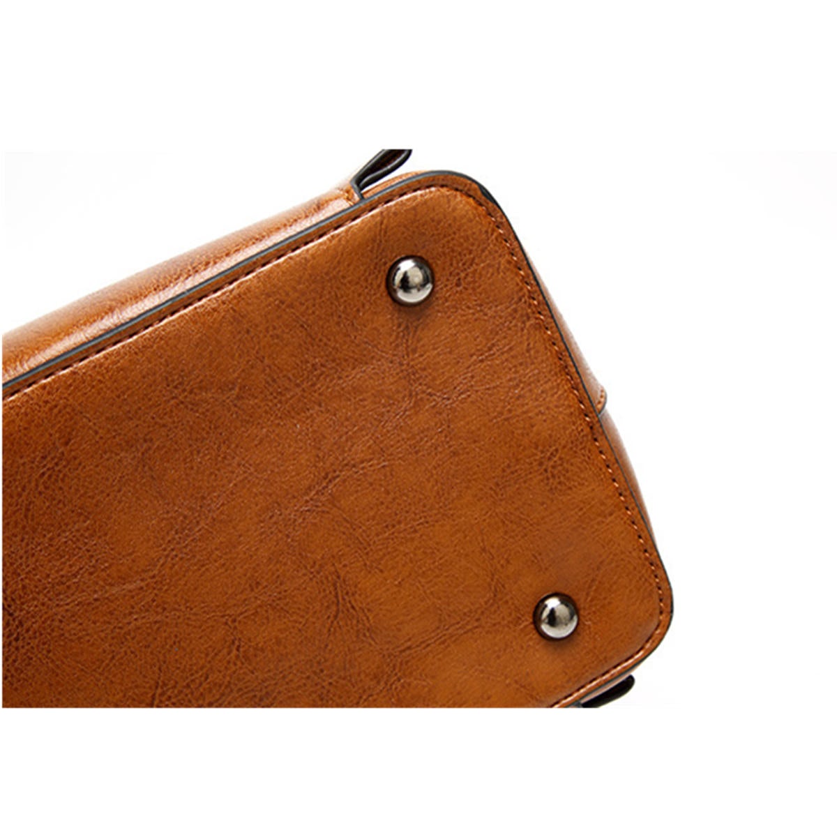 Women Oil Wax Leather Large Handbag Shoulder Girl Travel Bag Messenger Tote