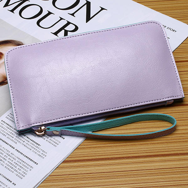 Women Ultrathin Card Holder Wallets Purse Wristlet Wallet Bag