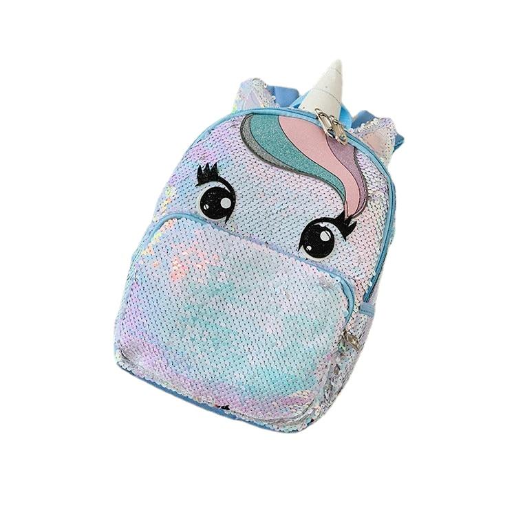 Fashion Large Capacity Ladies' Sequins Unicorn Styling Backpack For School