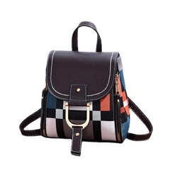 Women Fashion Elegant Leisure High Capacity Multi-Color Backpack Shoulder Bag