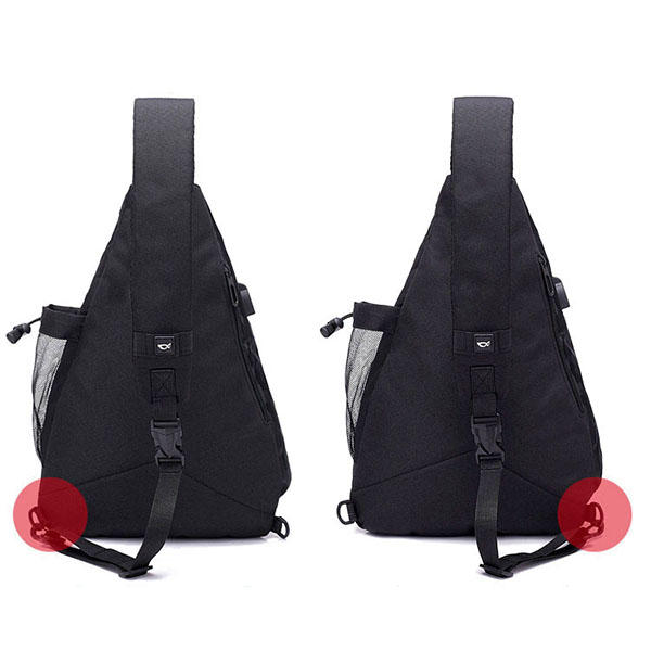 Men's Camouflage Chest Bag with USB Port - Large Capacity Outdoor Crossbody