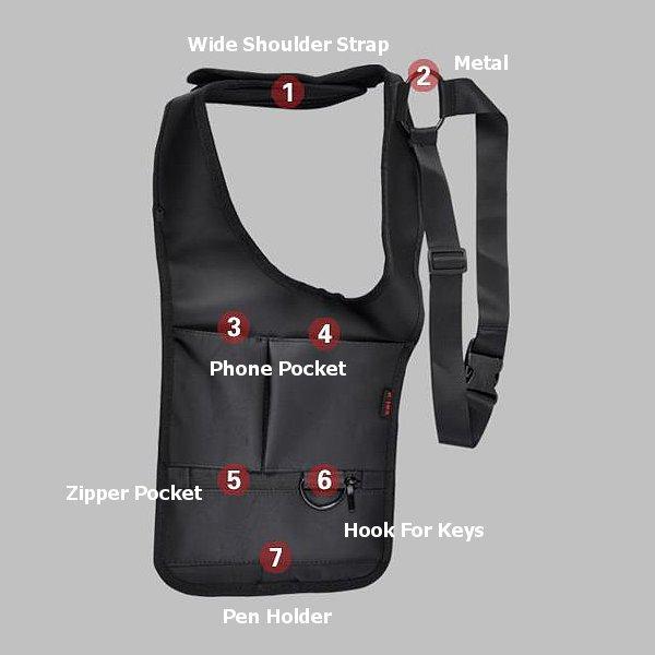 Invisible Crossbody Bag: Multifunctional, Anti-Theft Storage Solution