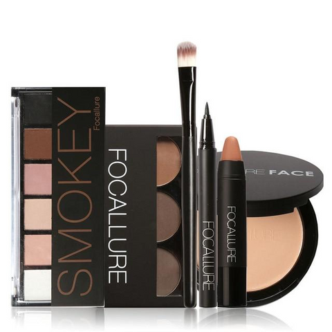 Makeup Tool Kit With Sexy Matte Lipstick Beauty Eyeshadow/Eyebrow/Eyeliner Pen/Brush