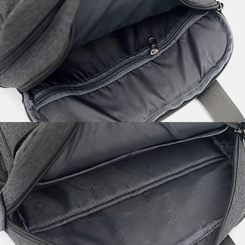 Men's Large Waterproof Oxford Shoulder & Crossbody Bag