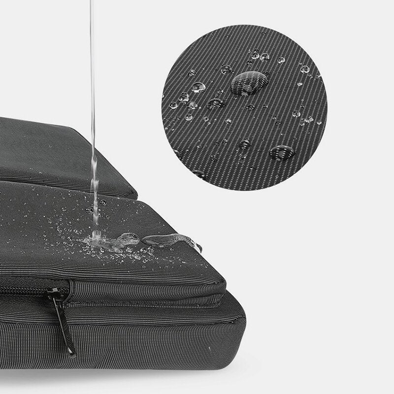 Men's Polyester Fashion Tote with Double Front Pockets - Teacher Crossbody Handbag