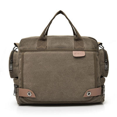 Men's Canvas Casual Business Large Capacity Crossbody Handbag