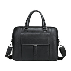 Men's Vintage PU Leather Multi-Pocket Messenger Crossbody Shoulder Bag