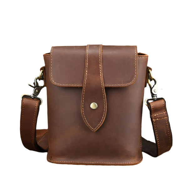 Men's Vintage Leather Business Crossbody Bag