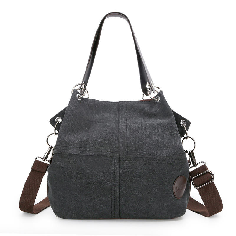 Women Casual Canvas Plaid Multi-Carry Handbag Shoulder Bag Crossbody