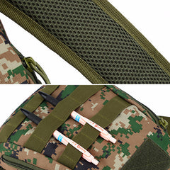 Men's Camouflage Nylon Tactical Crossbody Bag for Outdoor Camping & Trekking