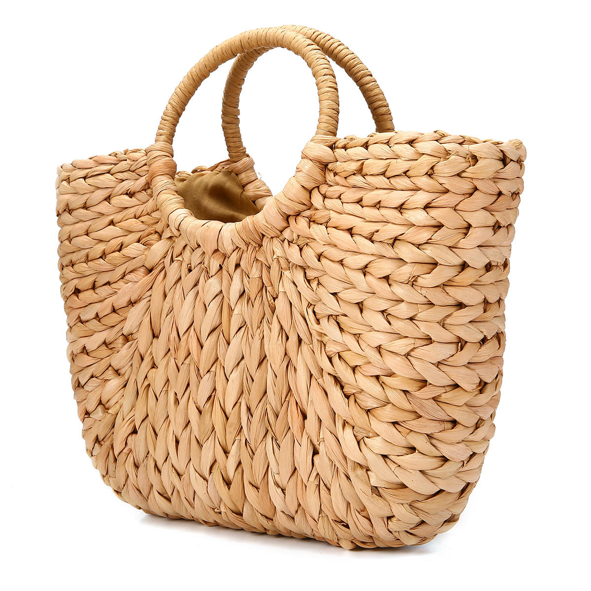 Straw Bag Women Summer Rattan Handmade Woven Circle Bohemia Beach Handbag