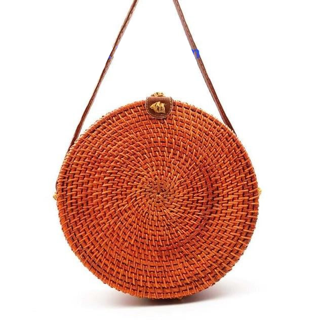 Women Handmade Straw Cross Body Bag Bohemia