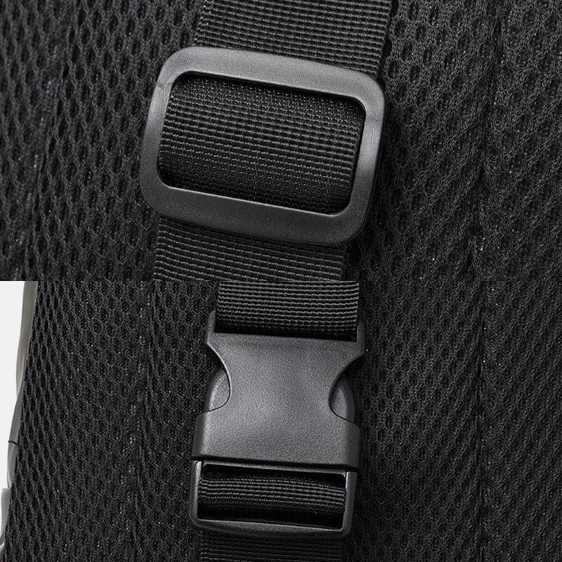 Men Polyester Multi-carry Medium Capacity With USB Charging Chest Bag Shoulder Bag