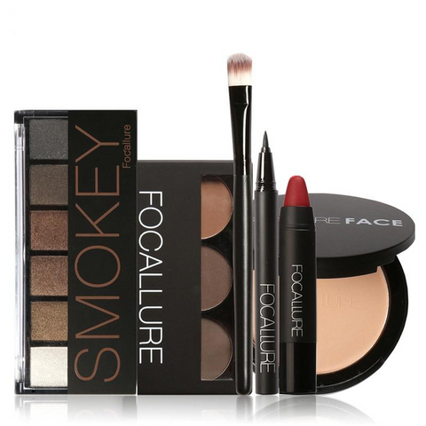 Makeup Tool Kit With Sexy Matte Lipstick Beauty Eyeshadow/Eyebrow/Eyeliner Pen/Brush