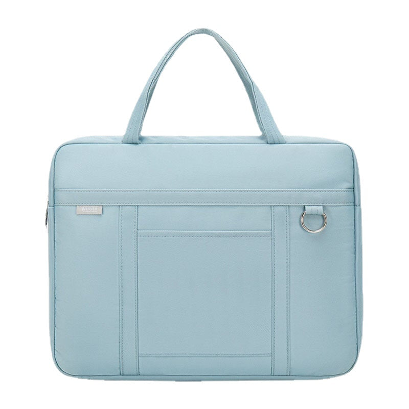 Unisex 14" Waterproof Laptop Bag with Multi-Pockets & Shock-Resistant Shoulder Strap