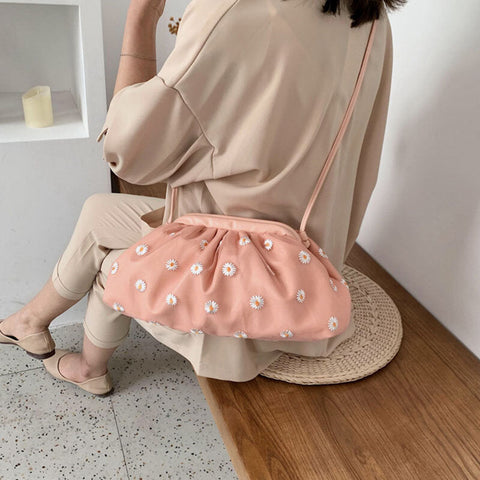 Women Fashion Daisy Lace Pouch Crossbody Bag Shoulder