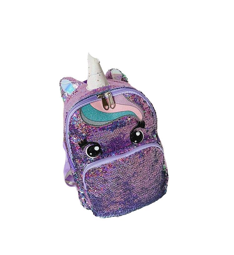 Fashion Large Capacity Ladies' Sequins Unicorn Styling Backpack For School