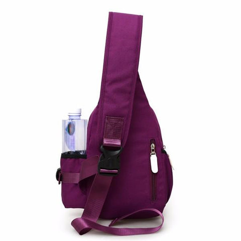 Women Nylon Large Capacity Daily Crossbody Bag Waterproof Durable Chest Shoulder