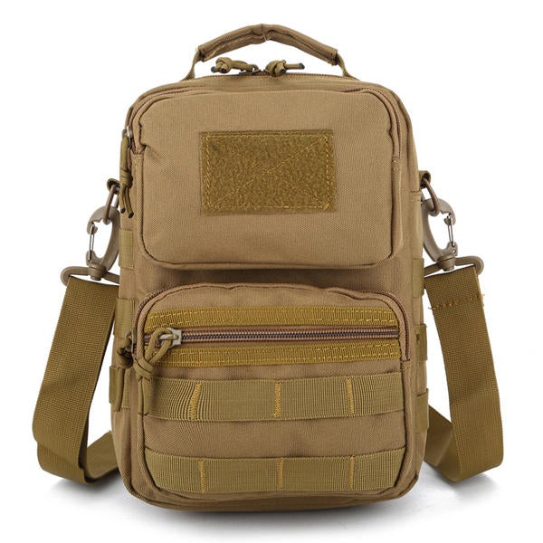 Men's Camouflage Tactical Crossbody Bag - Water-Resistant Outdoor Shoulder Handbag