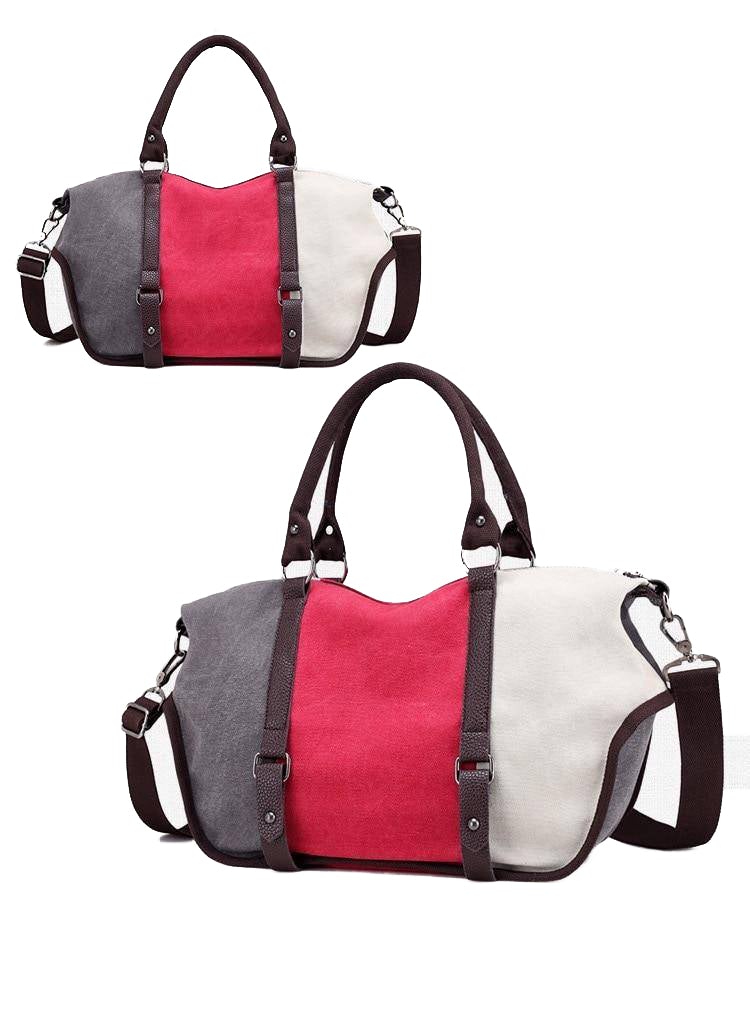 Fashionable Casual Large Capacity Women’s Canvas Shoulder Bag