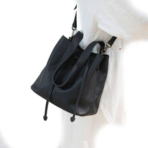 Personalized Suction Top Layer Women's Leisure Soft Leather Shoulder Bag