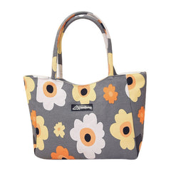 Women Large Capacity Waterproof Flower Stripe Handbag Tote