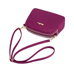 Women Nylon Waterproof Solid Casual Fashion Shoulder Bag Shell Clutch Crossbody