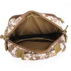 Men's Camouflage Tactical Crossbody Bag - Water-Resistant Outdoor Shoulder Handbag