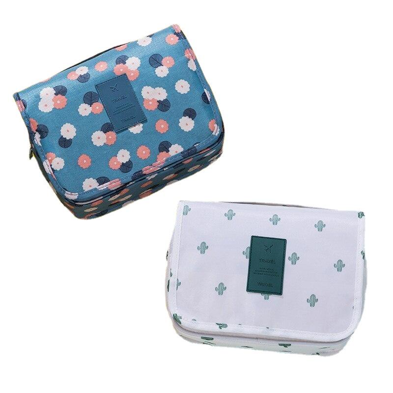 Stylish High Capacity Hanging Women's Nylon Toiletry Bag For Cosmetics