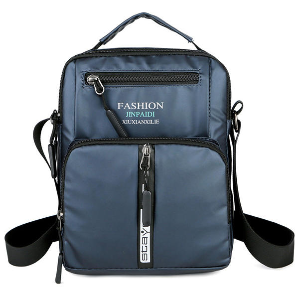 Men's Waterproof Oxford Business Crossbody Bag with Multi-Pockets