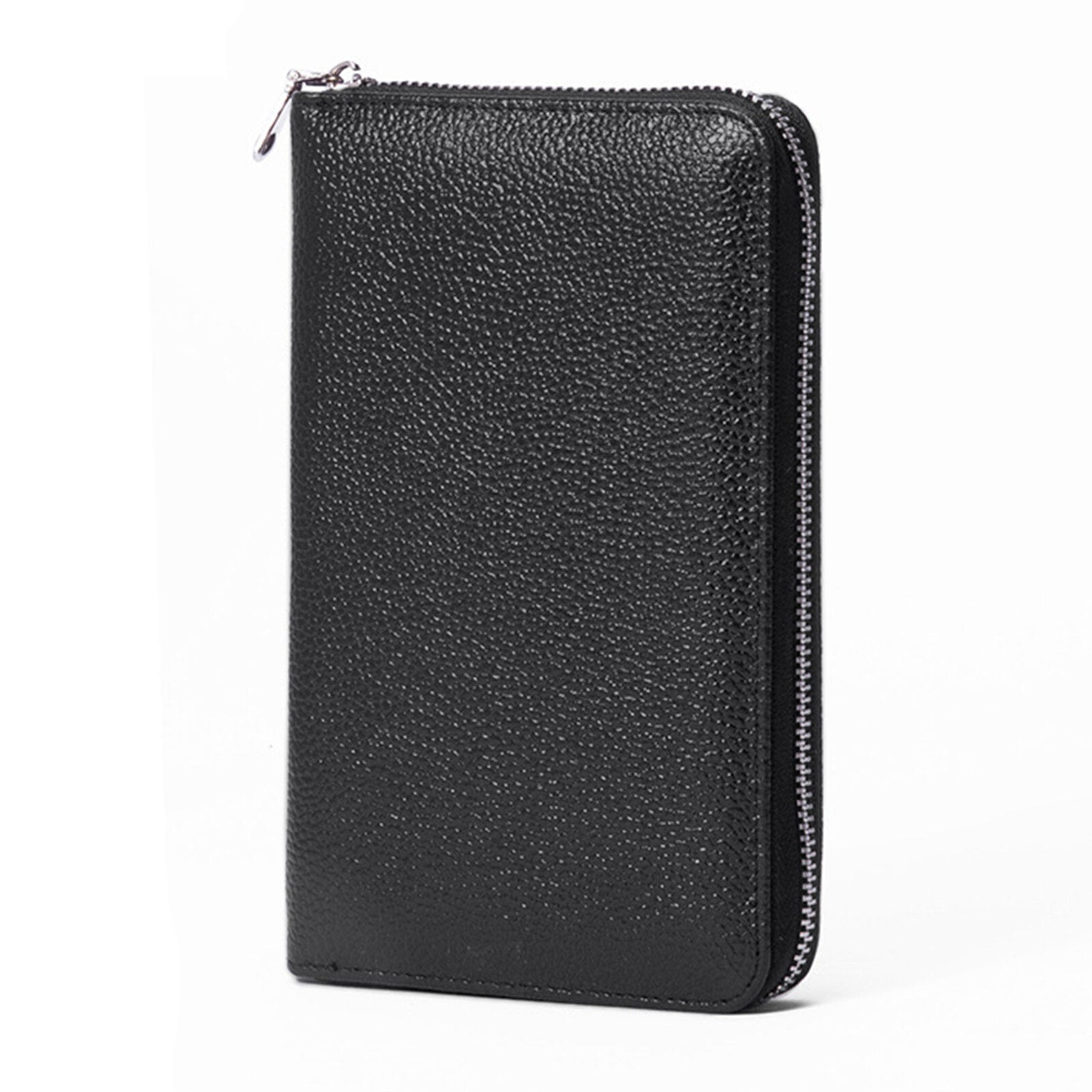 Women Genuine Leather RFID Multifunctional Wallet Multi-compartment Multi-card Slot Long Zipper