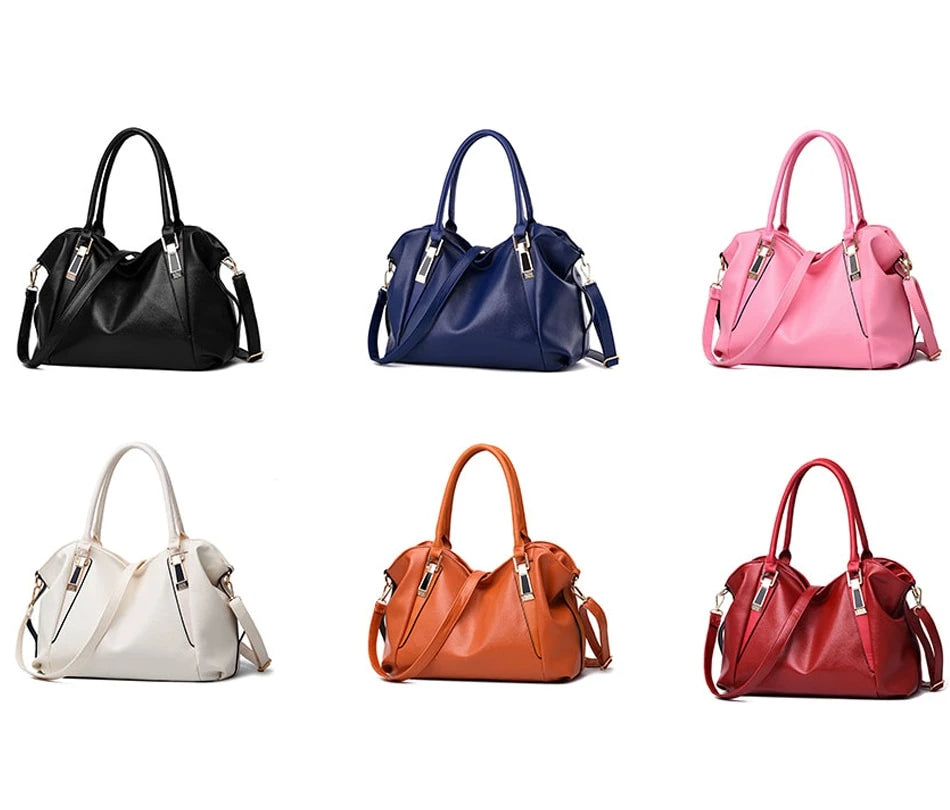 Herald Fashion Designer Women Handbag Female Pu Leather Bags Handbags Ladies Portable Shoulder Bag Office Ladies Hobos Bag Totes - Sheseelady