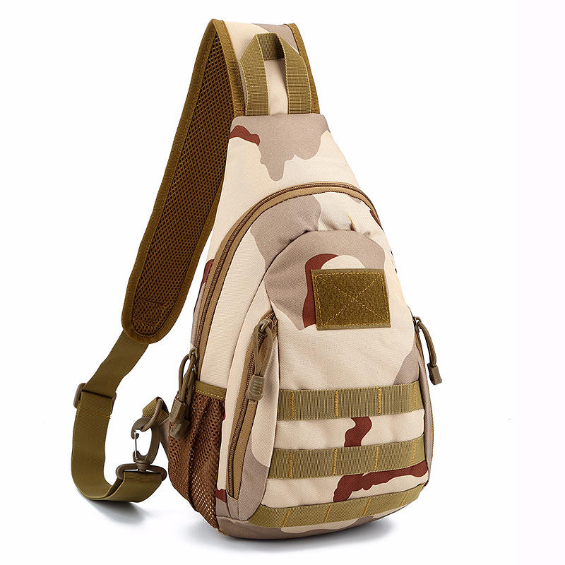 Men's Camouflage Nylon Tactical Crossbody Bag for Outdoor Camping & Trekking