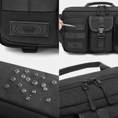 Men's Waterproof Oxford Chest Bag - Multi-Pocket, Breathable, Large Capacity for Travel & Sport