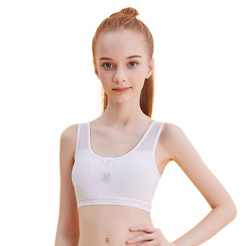 Casual Sweet Adolescent Girls' Cotton Training Bra